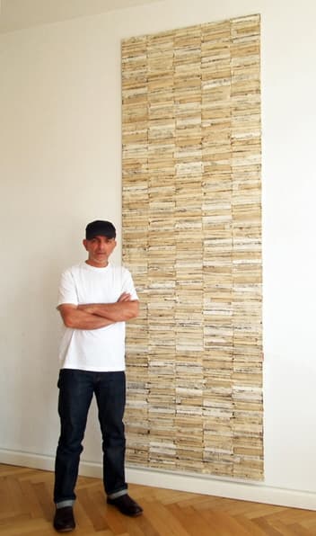Sam Grigorian, photographed in the studio in Berlin.